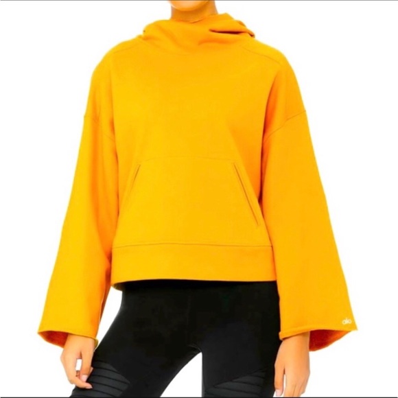 NWT ! Alo Yoga Low Key Hoodie, Tuscan Sun Size Xs - Picture 1 of 5